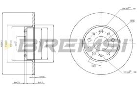 Bremsi CD8286S - DISCO DE FRENO | BRAKE DISCS