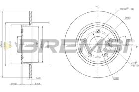 Bremsi CD8335S - DISCO DE FRENO | BRAKE DISCS