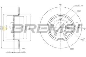 Bremsi CD8335S - DISCHI FRENO | BRAKE DISCS