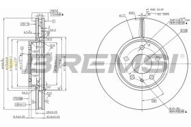 Bremsi CD8337V - DISCO DE FRENO | BRAKE DISCS