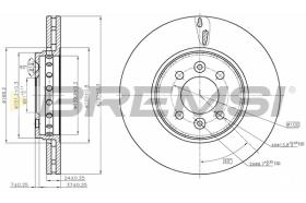 Bremsi CD8350V - DISCO DE FRENO | BRAKE DISCS