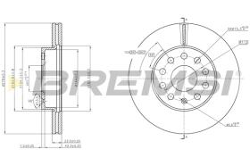 Bremsi CD8400V - DISCO DE FRENO | BRAKE DISCS