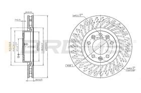 Bremsi CD8401V - DISCHI FRENO | BRAKE DISCS