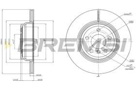Bremsi CD8404V - DISCO DE FRENO | BRAKE DISCS