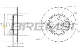 Bremsi CD8406S - DISCO DE FRENO | BRAKE DISCS