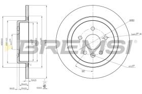 Bremsi CD8425S - DISCO DE FRENO | BRAKE DISCS