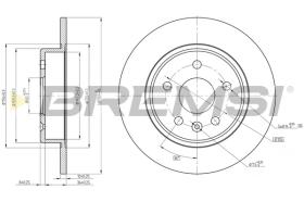 Bremsi CD8426S - DISCO DE FRENO | BRAKE DISCS
