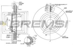 Bremsi CD8431V - DISCO DE FRENO | BRAKE DISCS