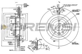 Bremsi CD8432V - DISCO DE FRENO | BRAKE DISCS