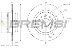 Bremsi CD8435S - DISCO DE FRENO | BRAKE DISCS