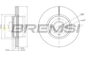 Bremsi CD8461V - DISCO DE FRENO | BRAKE DISCS