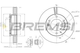 Bremsi CD8462V - DISCO DE FRENO | BRAKE DISCS