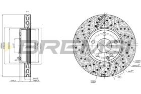 Bremsi CD8464V - DISCO DE FRENO | BRAKE DISCS