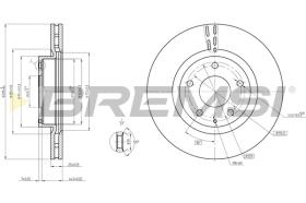 Bremsi CD8465V - DISCO DE FRENO | BRAKE DISCS