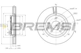 Bremsi CD8466V - DISCO DE FRENO | BRAKE DISCS