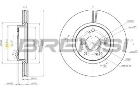 Bremsi CD8473V - DISCHI FRENO | BRAKE DISCS