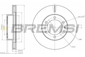 Bremsi CD8475V - DISCO DE FRENO | BRAKE DISCS