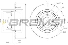 Bremsi CD8486S - DISCO DE FRENO | BRAKE DISCS