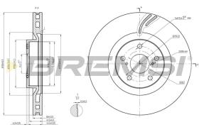 Bremsi CD8497VRD - DISCO DE FRENO | BRAKE DISCS