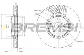 Bremsi CD8498VLS - LEXUS GS (GRS19_, UZS19_, GWS19_)