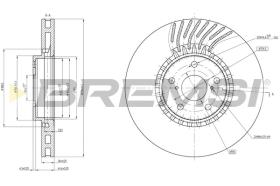Bremsi CD8498VRD - DISCO DE FRENO | BRAKE DISCS