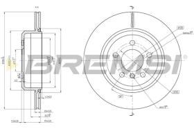 Bremsi CD8504V - DISCO DE FRENO | BRAKE DISCS