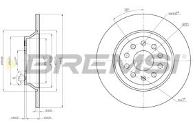 Bremsi CD8506S - DISCO DE FRENO | BRAKE DISCS