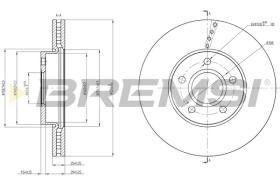 Bremsi CD8509V - DISCO DE FRENO | BRAKE DISCS