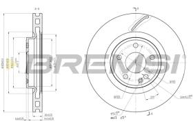 Bremsi CD8545V - DISCO DE FRENO | BRAKE DISCS