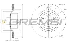Bremsi CD8546V - DISCO DE FRENO | BRAKE DISCS