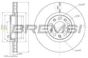 Bremsi CD8555V - DISCHI FRENO | BRAKE DISCS