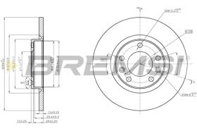 Bremsi CD8569S - DISCO DE FRENO | BRAKE DISCS