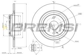 Bremsi CD8593S - DISCO DE FRENO | BRAKE DISCS