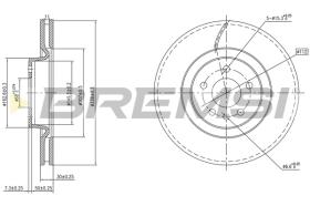 Bremsi CD8597V - DISCO DE FRENO | BRAKE DISCS