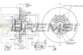 Bremsi CD8602S - DISCO DE FRENO | BRAKE DISCS