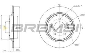Bremsi CD8604S - DISCO DE FRENO | BRAKE DISCS