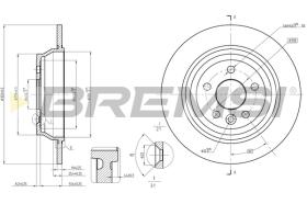 Bremsi CD8607S - DISCO DE FRENO | BRAKE DISCS