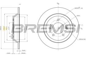 Bremsi CD8608S - DISCO DE FRENO | BRAKE DISCS