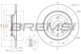 Bremsi CD8609S - DISCO DE FRENO | BRAKE DISCS
