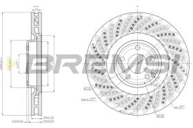Bremsi CD8610V - DISCO DE FRENO | BRAKE DISCS