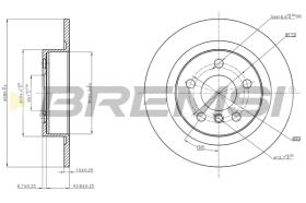 Bremsi CD8612S - DISCO DE FRENO | BRAKE DISCS