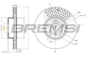 Bremsi CD8614V - DISCHI FRENO | BRAKE DISCS
