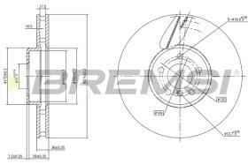 Bremsi CD8619VLS - DISCO DE FRENO | BRAKE DISCS