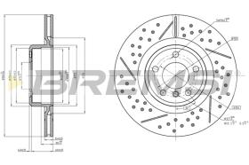 Bremsi CD8621V - DISCO DE FRENO | BRAKE DISCS