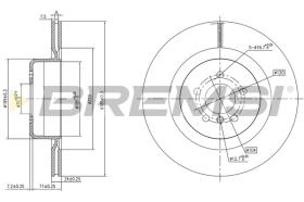 Bremsi CD8624V - DISCO DE FRENO | BRAKE DISCS