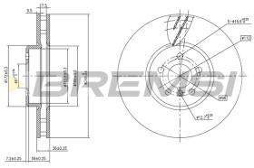 Bremsi CD8625VLS - DISCO DE FRENO | BRAKE DISCS