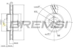 Bremsi CD8625VRD - DISCO DE FRENO | BRAKE DISCS