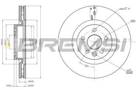 Bremsi CD8632V - DISCO DE FRENO | BRAKE DISCS