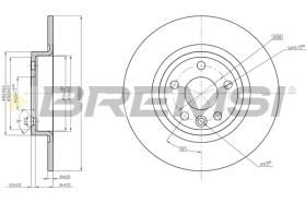 Bremsi CD8633S - DISCO DE FRENO | BRAKE DISCS