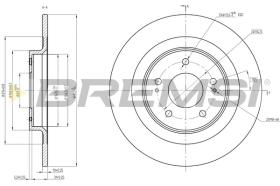 Bremsi CD8652S - DISCO DE FRENO | BRAKE DISCS